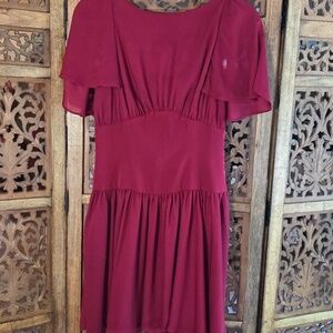Viva Aviva Chic Burgundy Hourglass Dress
